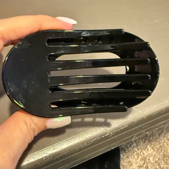 Black Teleties Hair Claw Clip size L - Picture 3 of 4